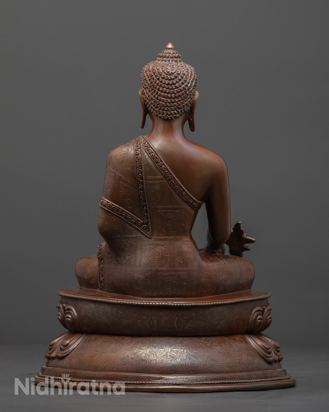 Traditionally Crafted Oxidized Medicine Buddha Statue