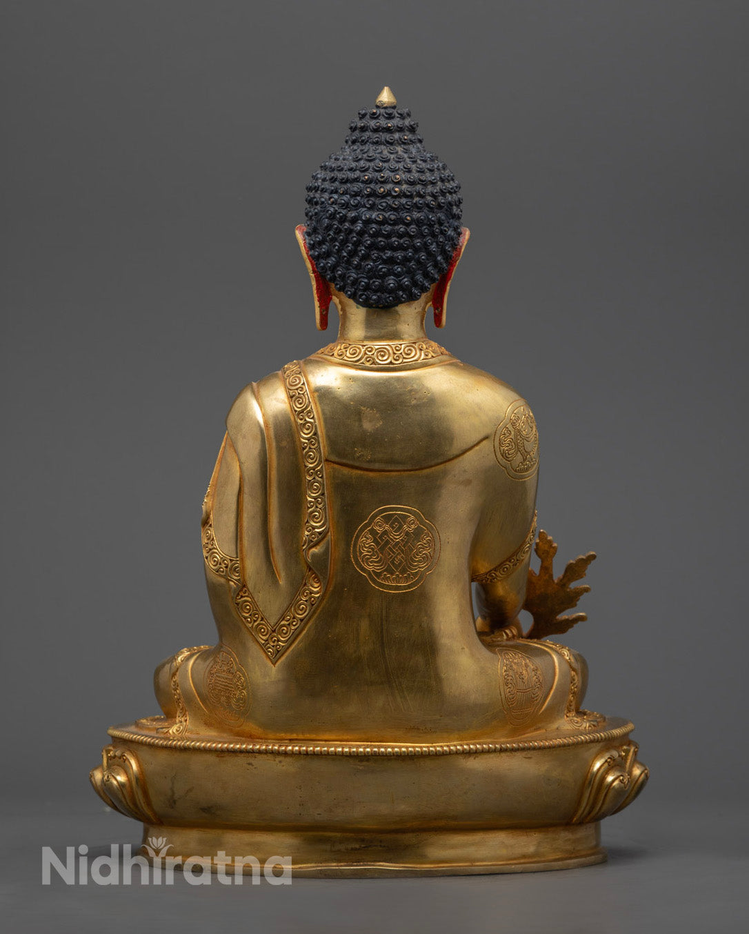 Healing Medicine Buddha Statue | Buddhist Hand-carved Art