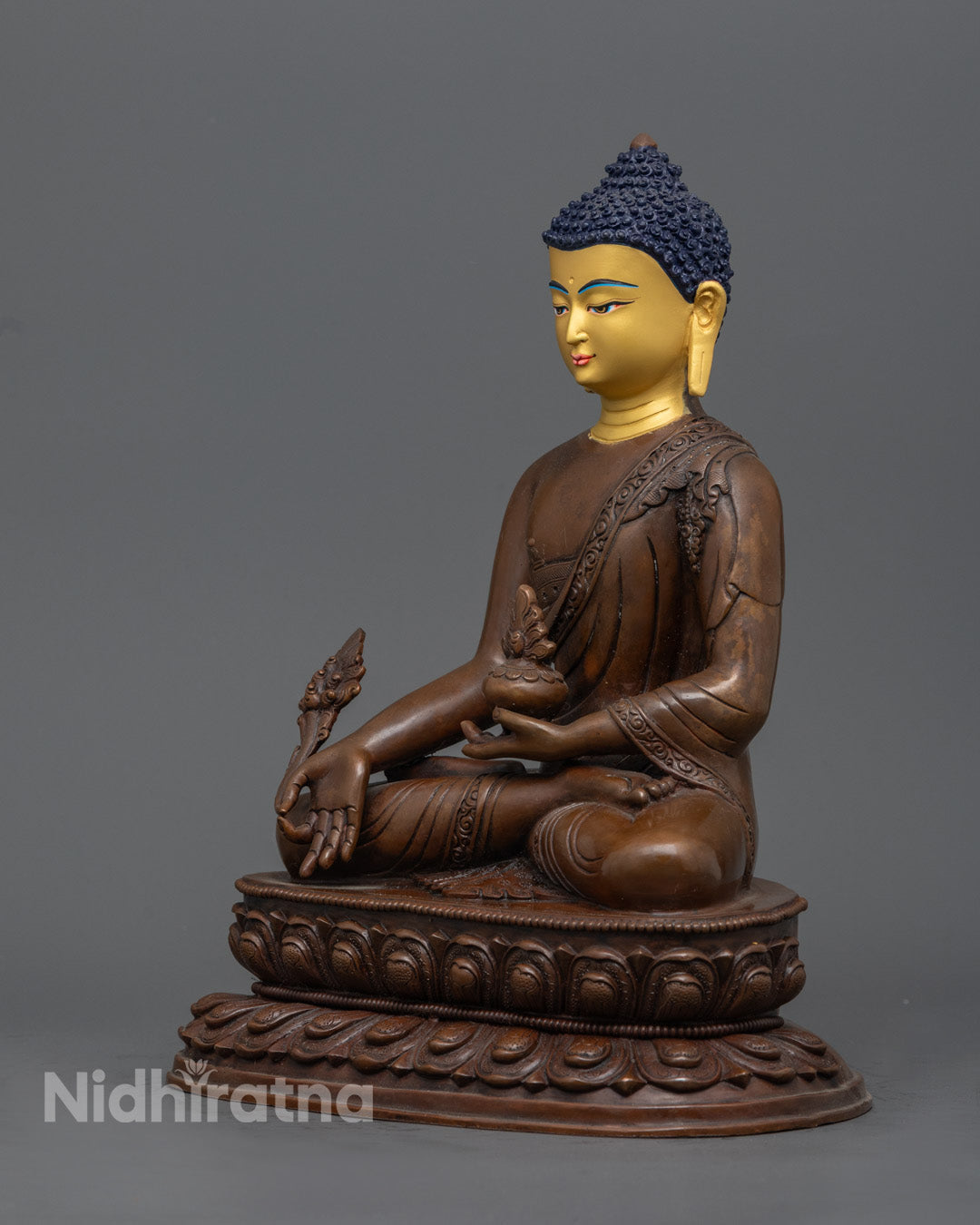 Bhaisajyaguru (Medicine Buddha) Statue | Handmade in Nepal