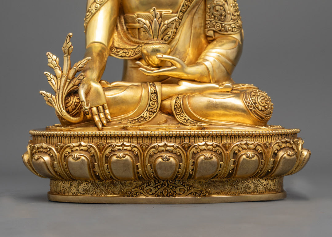 Medicine Buddha Statue | Handmade Tibetan Buddha for Health