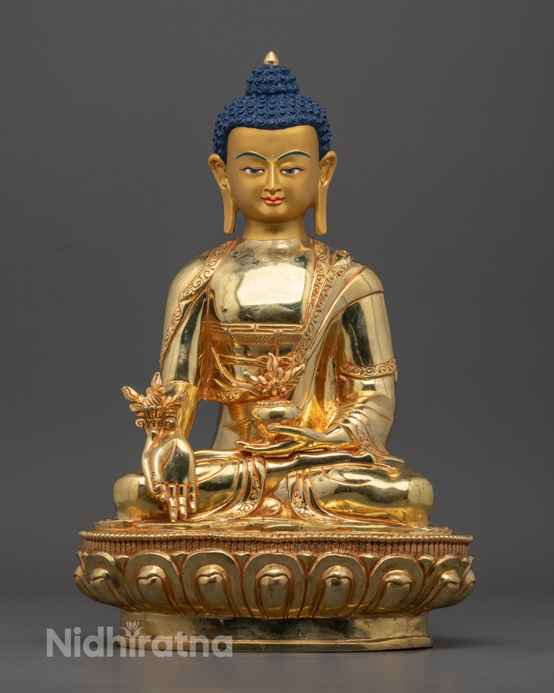 Medicine Buddha Statue | Traditional Healing Buddha Art
