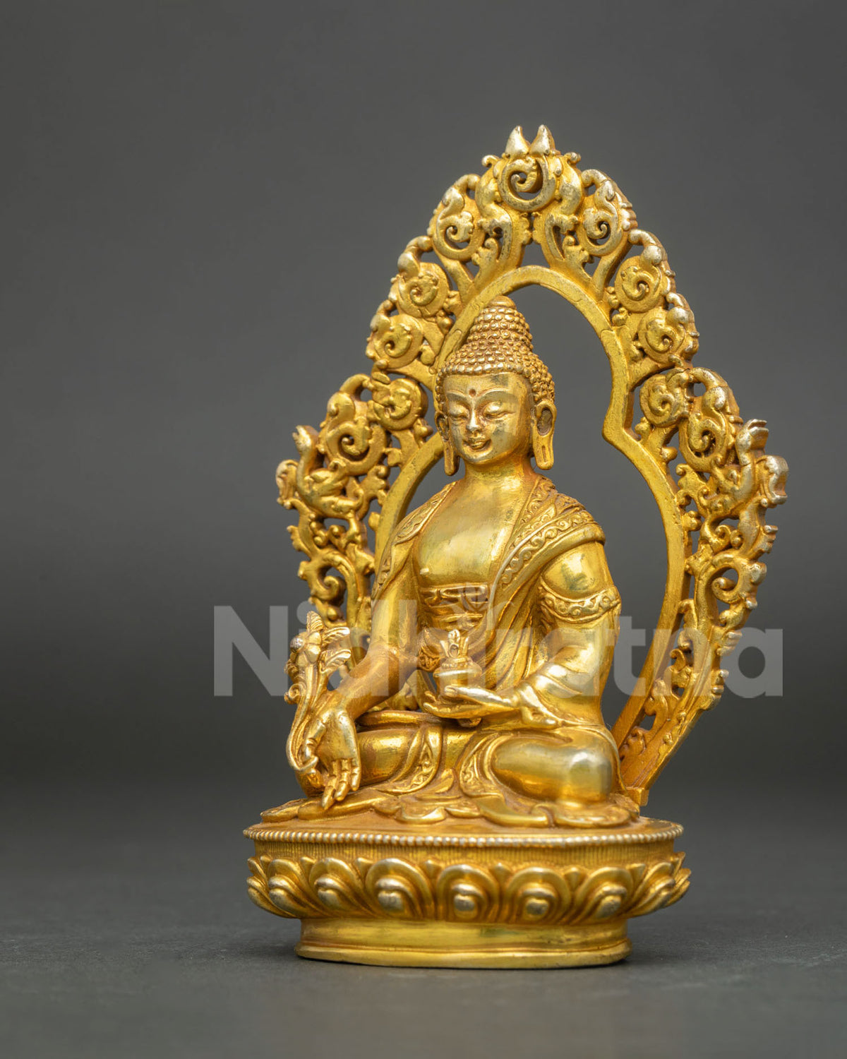 Three Buddha Statue Set | Traditional Nepalese Buddhist Artwork