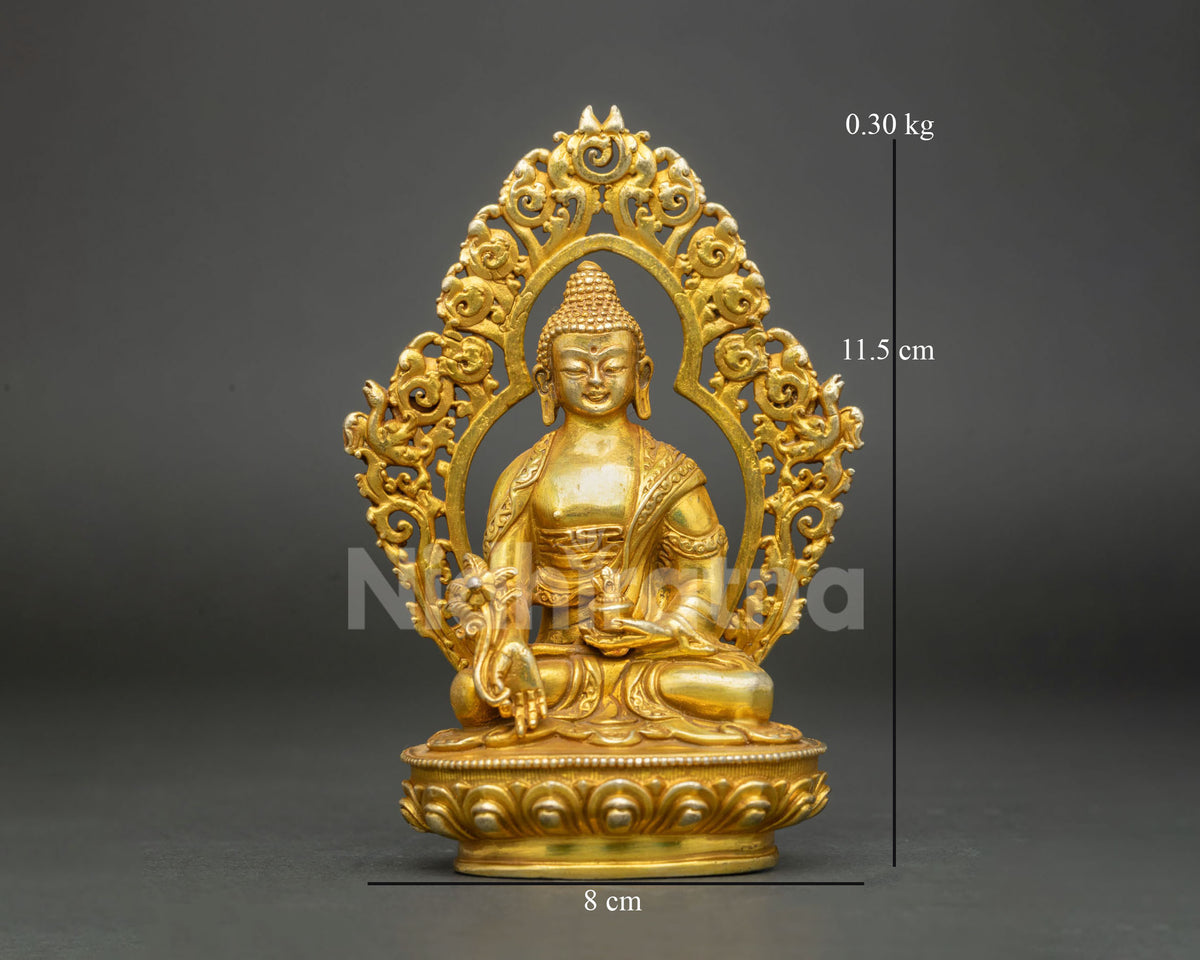 Medicine Buddha Statue | Copper Buddhist Sculpture