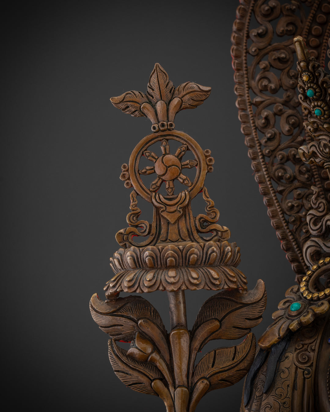 Oxidized Maitreya buddha Statue | Himalayan Sacred Art