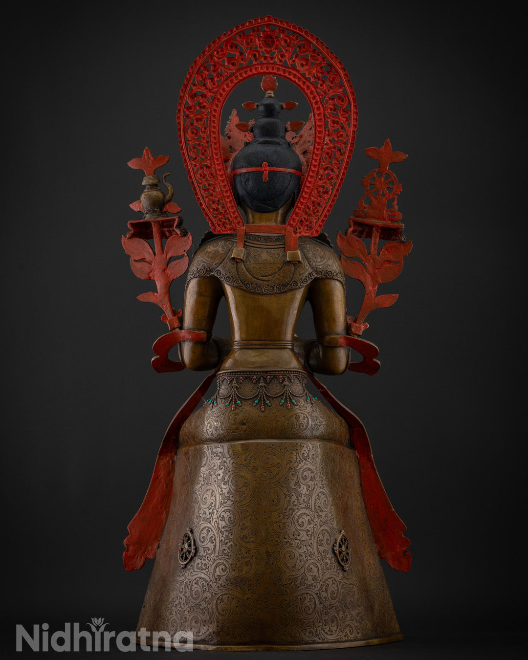 Oxidized Maitreya buddha Statue | Himalayan Sacred Art