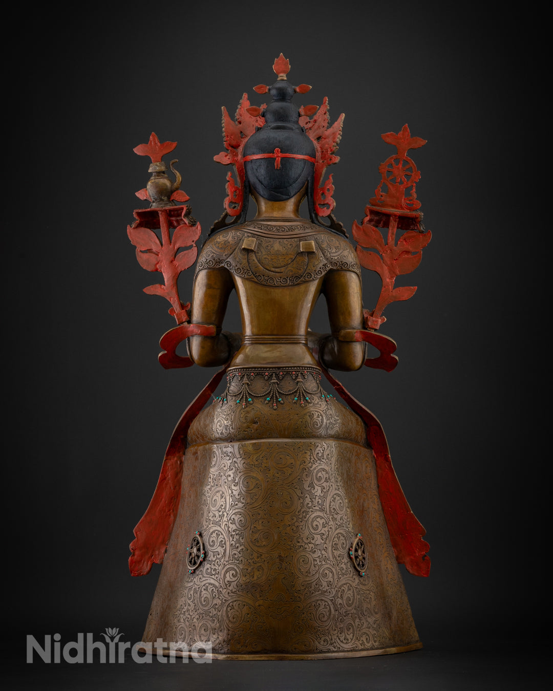Oxidized Maitreya buddha Statue | Himalayan Sacred Art