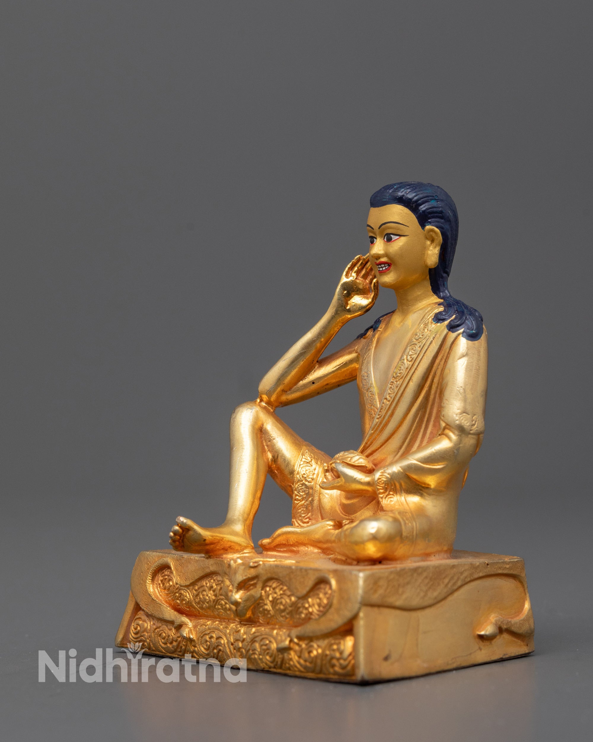 Nepalese Milarepa Statue | Handcrafted Master Guru Sculpture