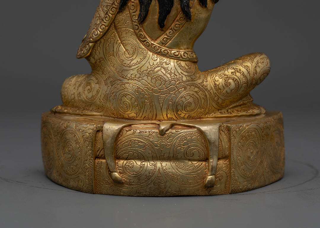 Crystal Milarepa Statue for Your Spiritual Practice