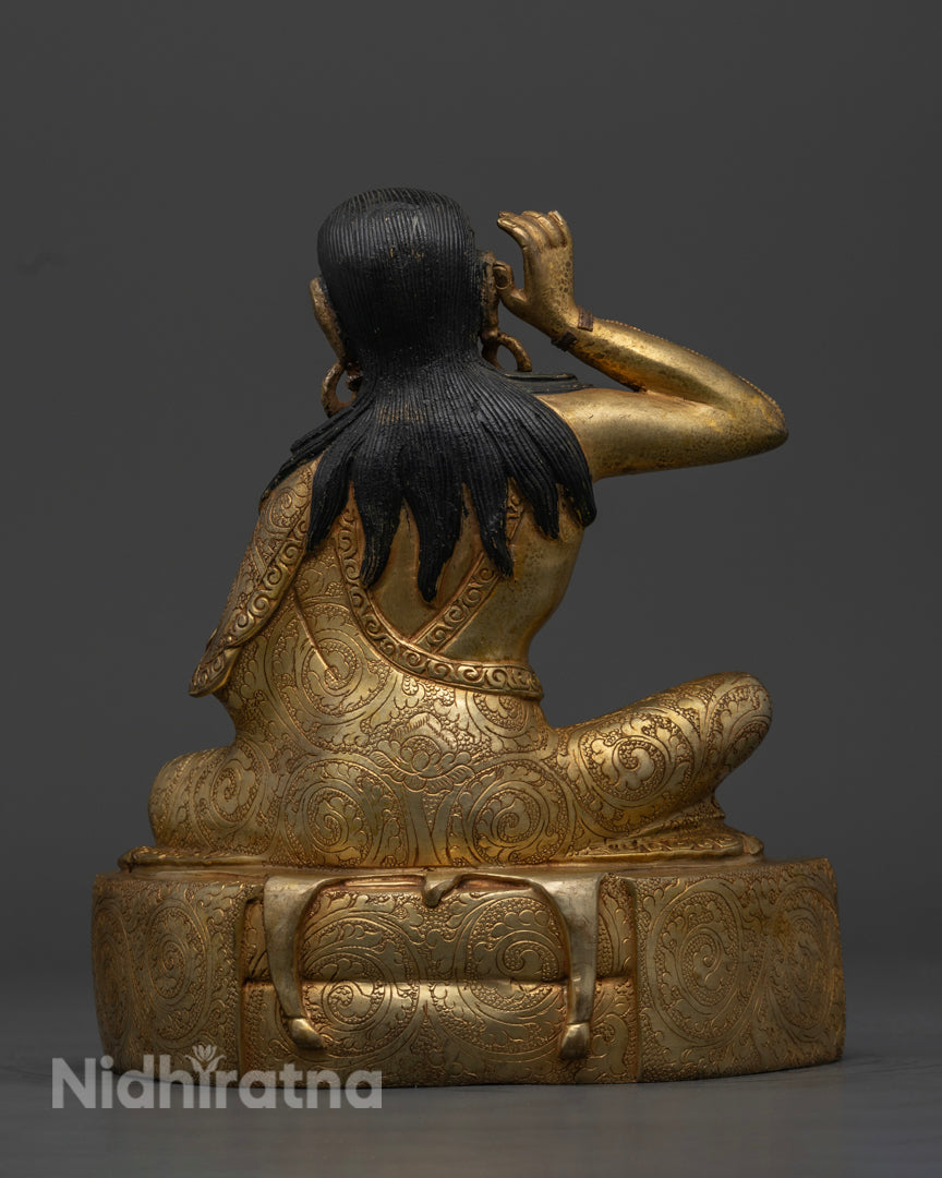 Crystal Milarepa Statue for Your Spiritual Practice