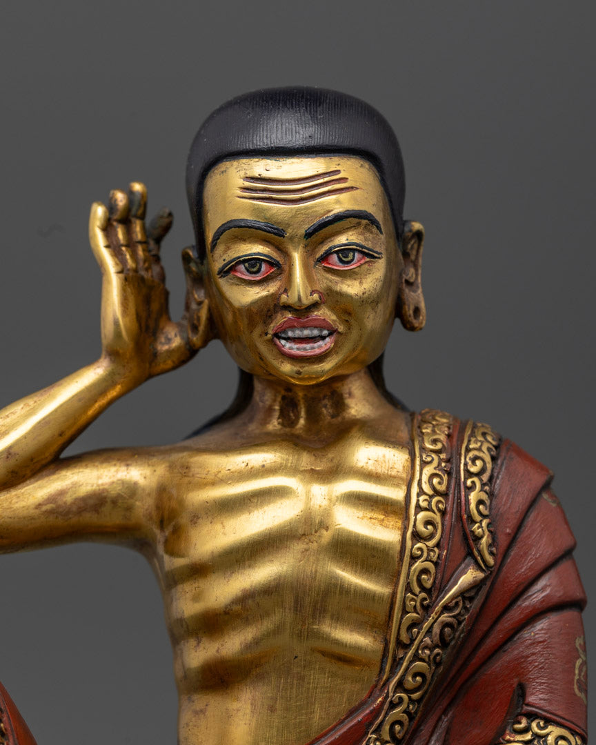 Milarepa Statue: Sacred Buddhist Art for Meditation