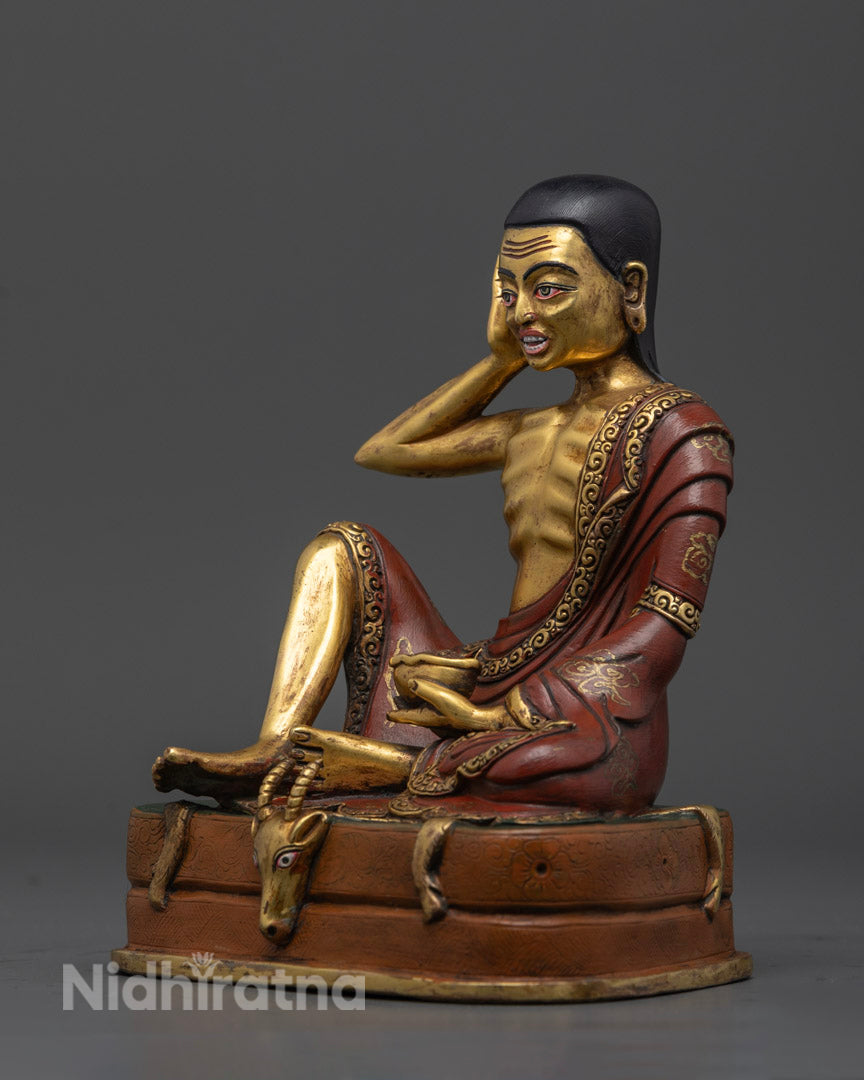Milarepa Statue: Sacred Buddhist Art for Meditation