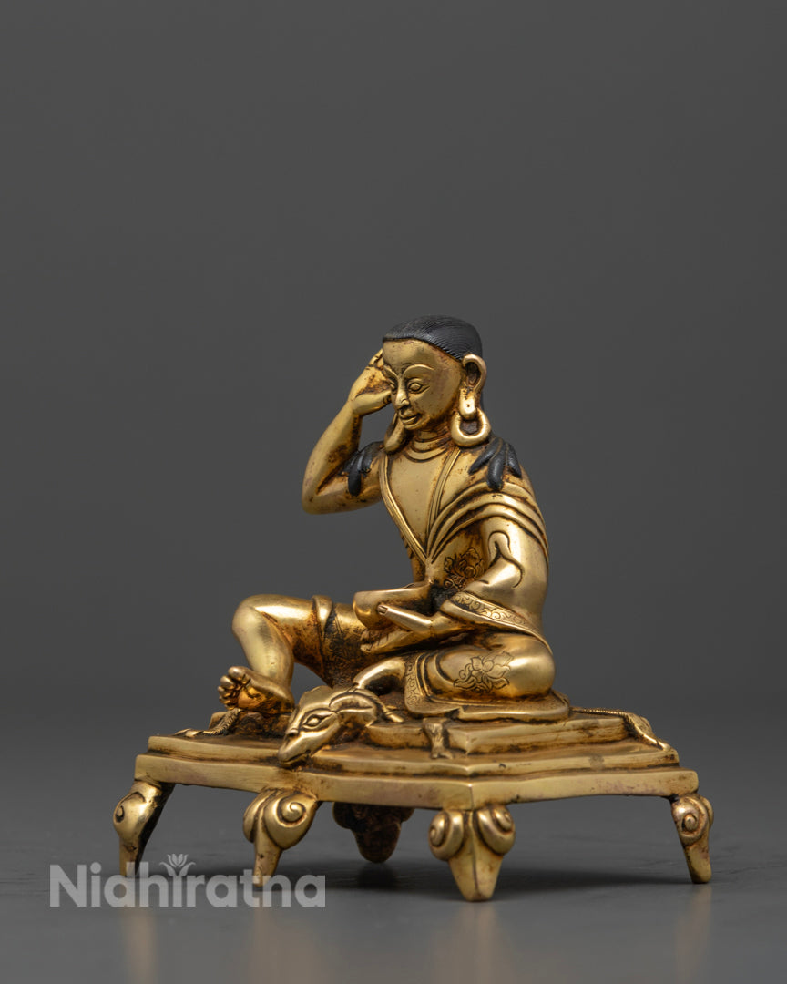Meditation Milarepa Statue | Handcrafted Tibetan Master