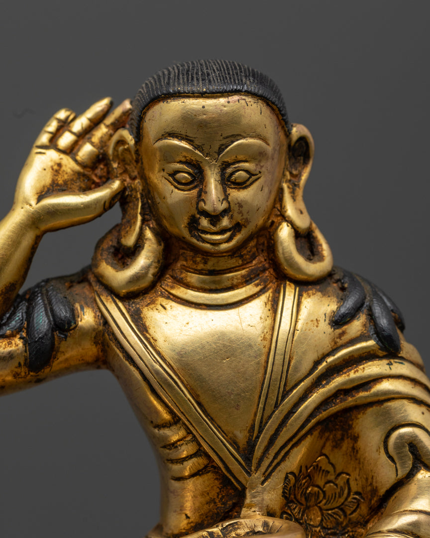 Meditation Milarepa Statue | Handcrafted Tibetan Master