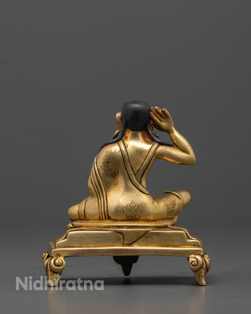 Meditation Milarepa Statue | Handcrafted Tibetan Master