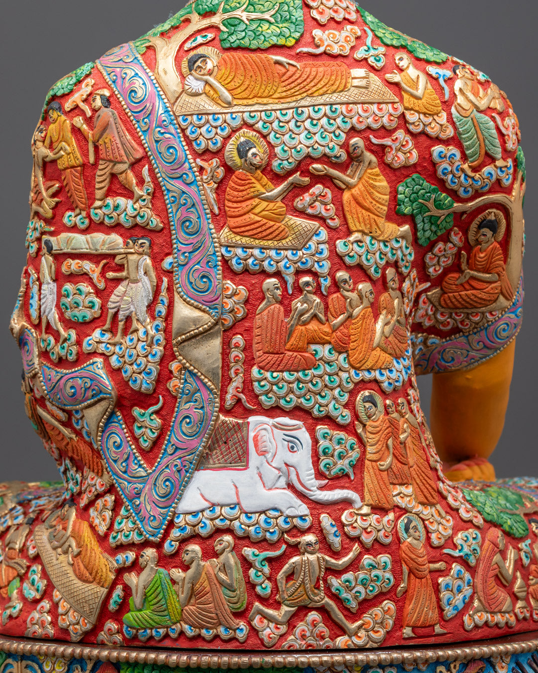 Hand-Carved Mitrugpa Statue | Copper Body