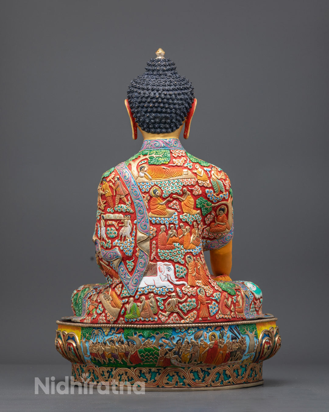Hand-Carved Mitrugpa Statue | Copper Body