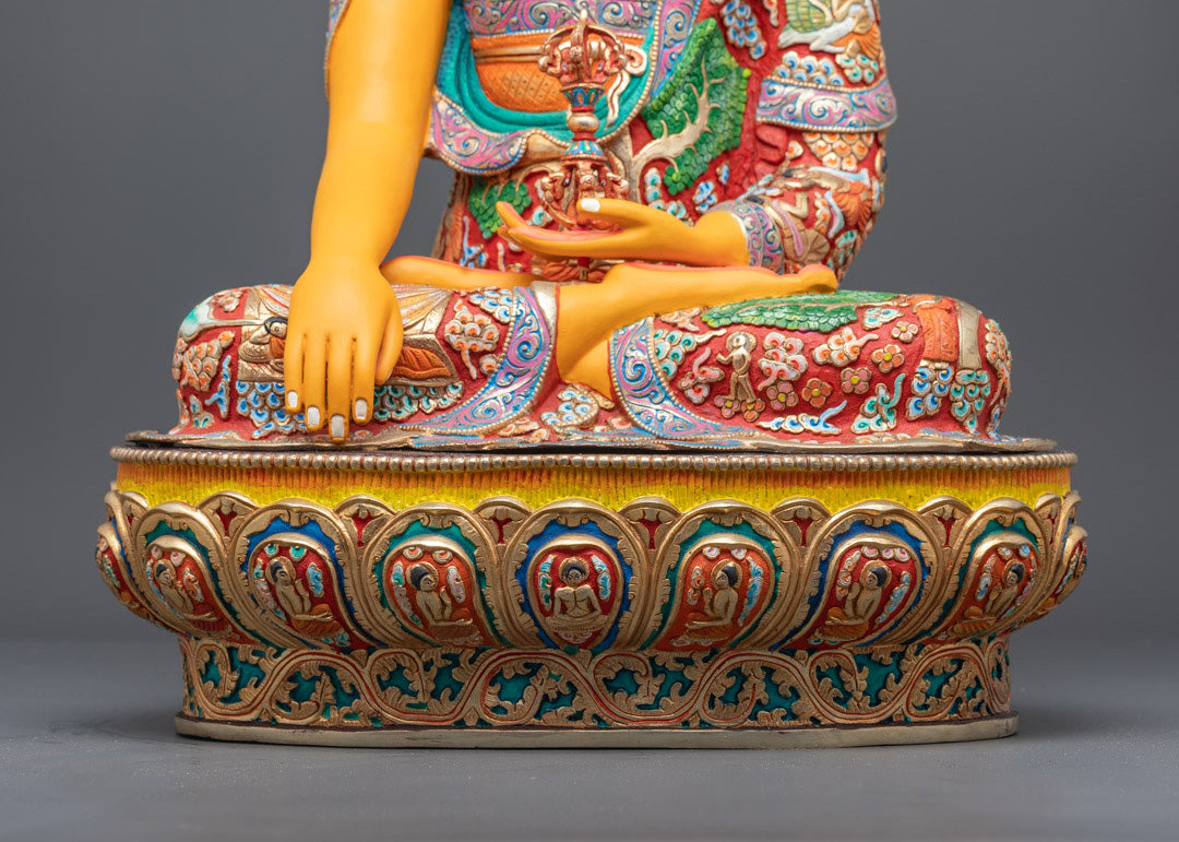 Hand-Carved Mitrugpa Statue | Copper Body