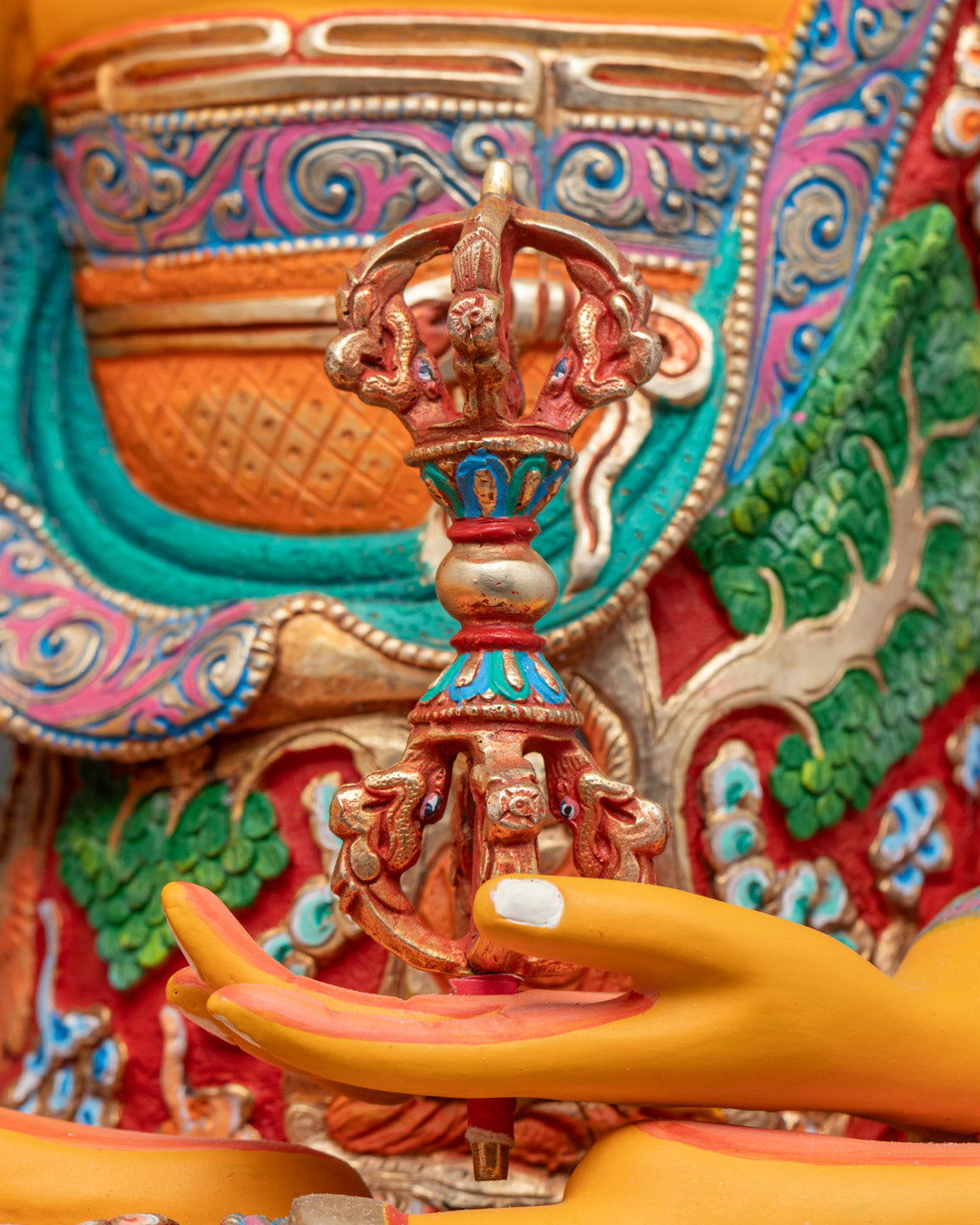 Hand-Carved Mitrugpa Statue | Copper Body