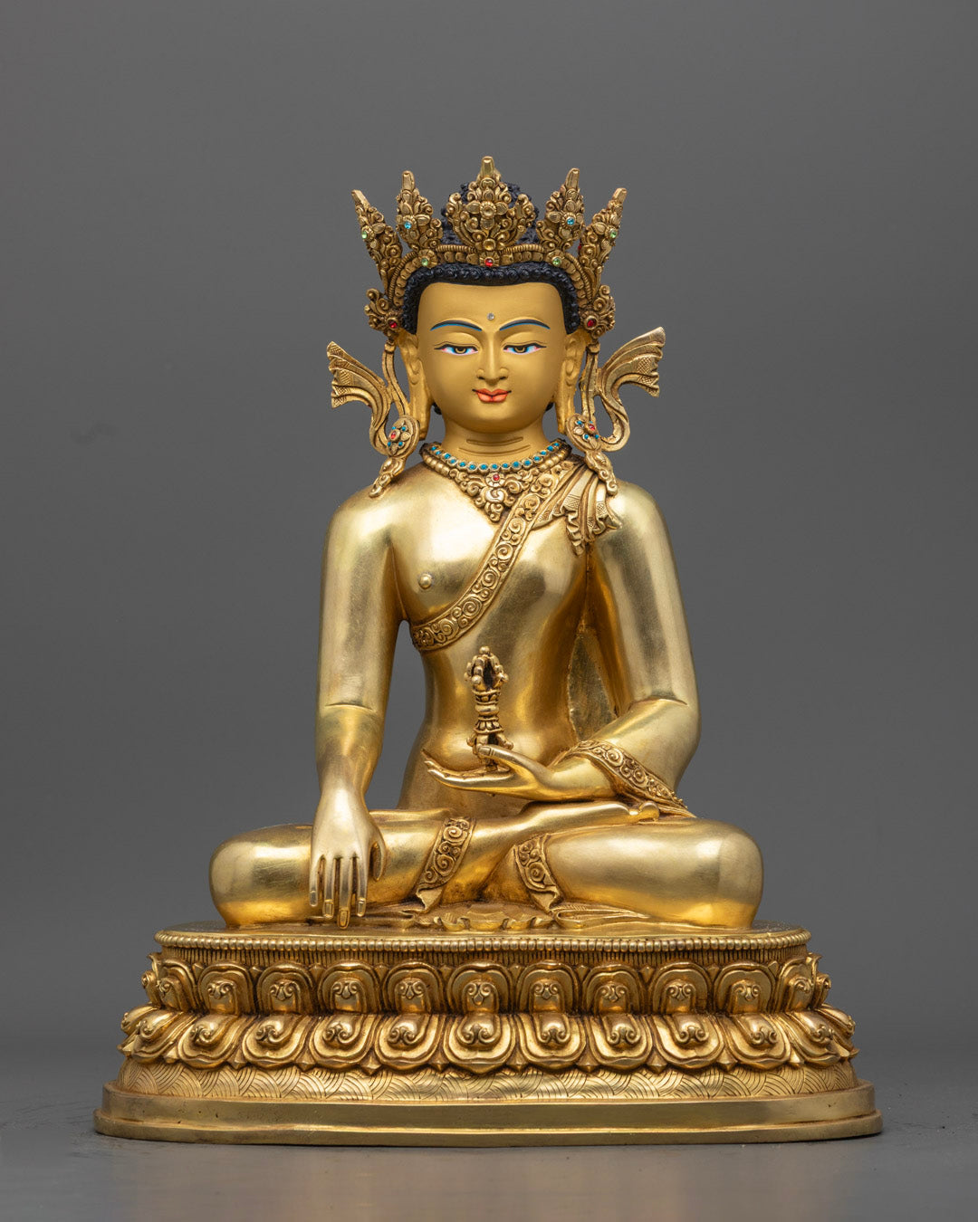 24K Gilded Mitrugpa Buddha Statue
