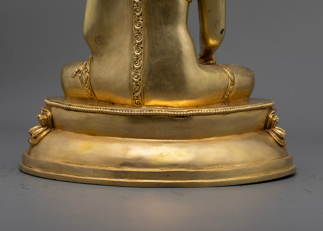 24K Gilded Mitrugpa Buddha Statue