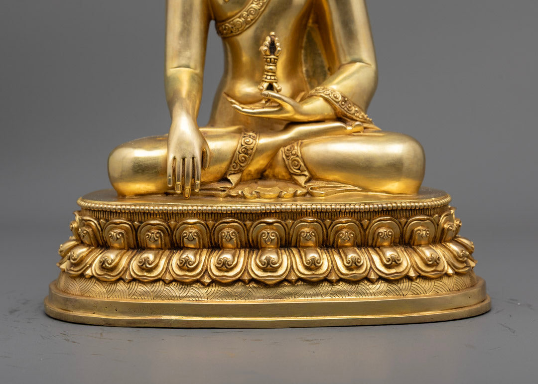 24K Gilded Mitrugpa Buddha Statue