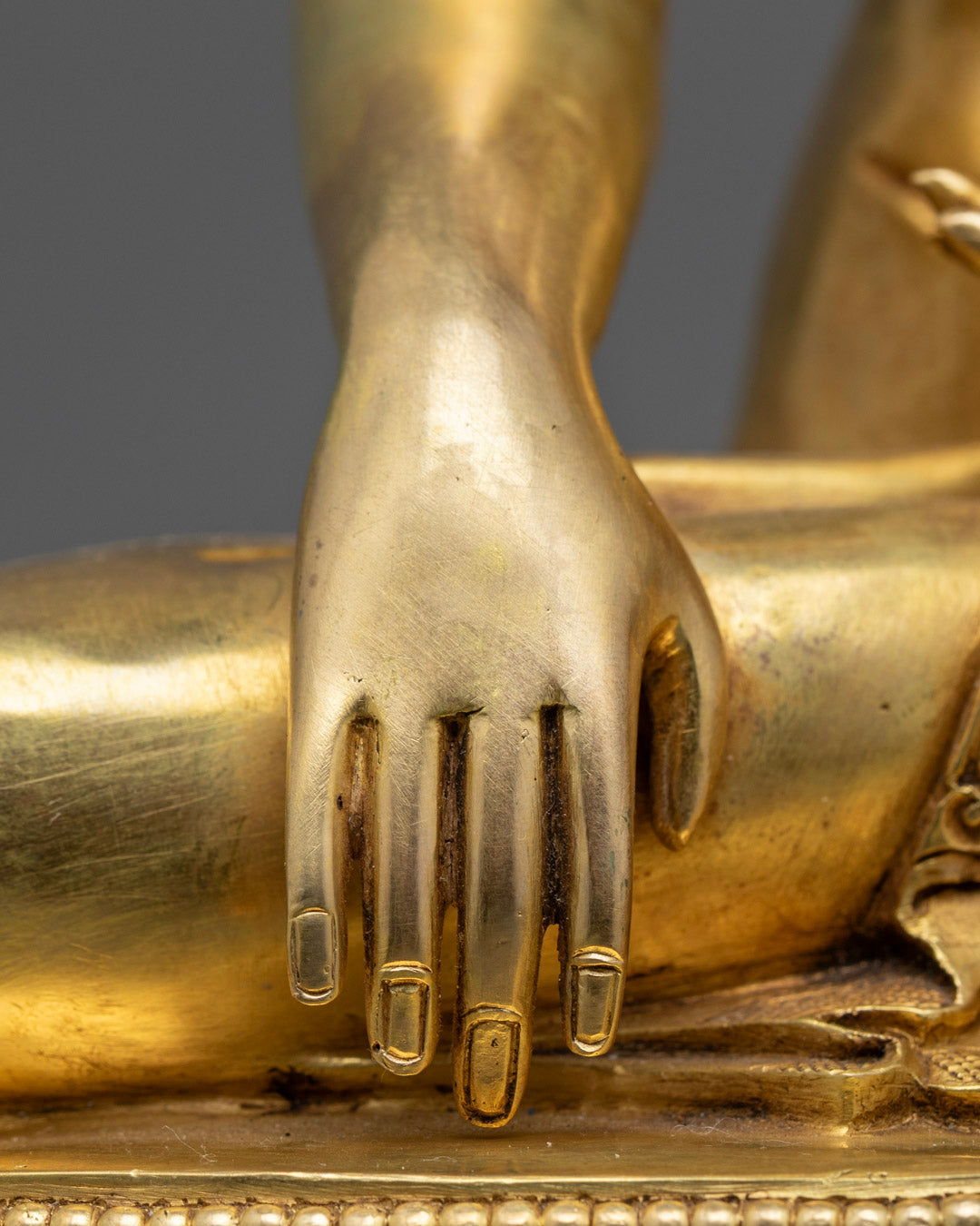 24K Gilded Mitrugpa Buddha Statue