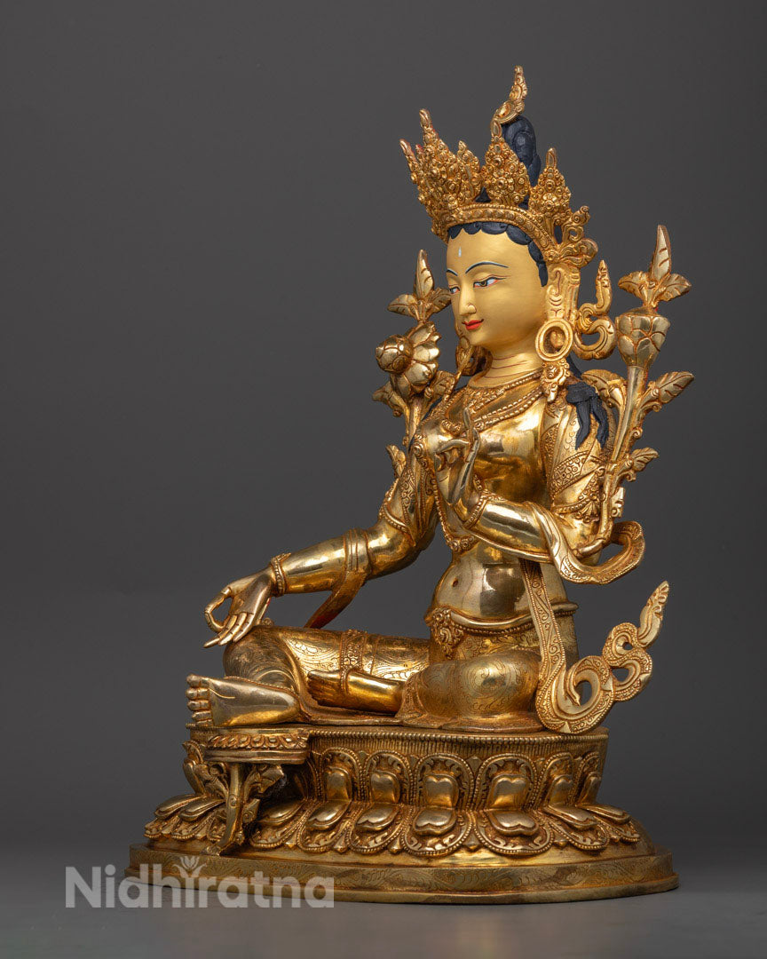 Green Tara (Sgrol-ljang) Statue | The Swift Liberator