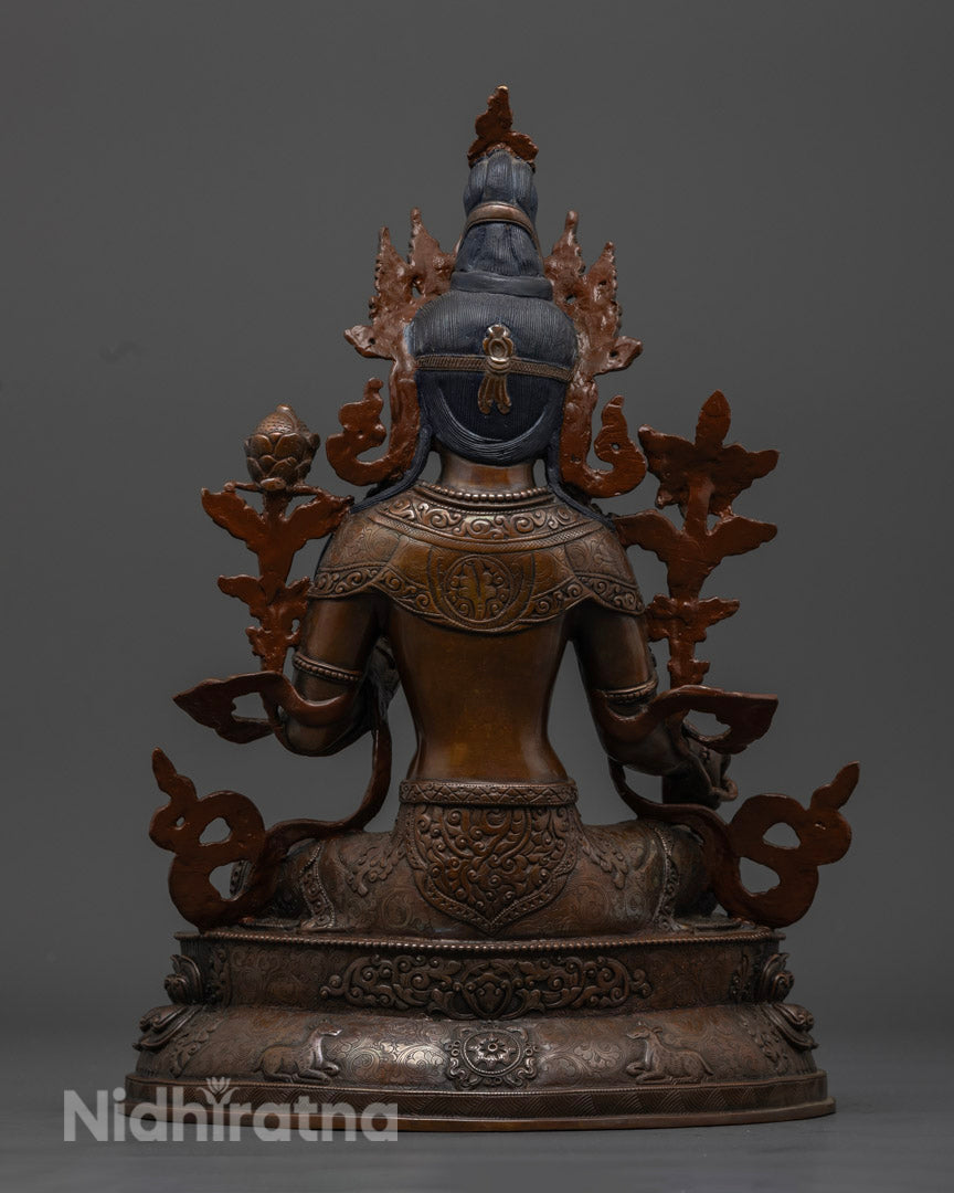 Compassionate Goddess Syamatara Figurine | Mother of All Buddha | Tara Buddhism