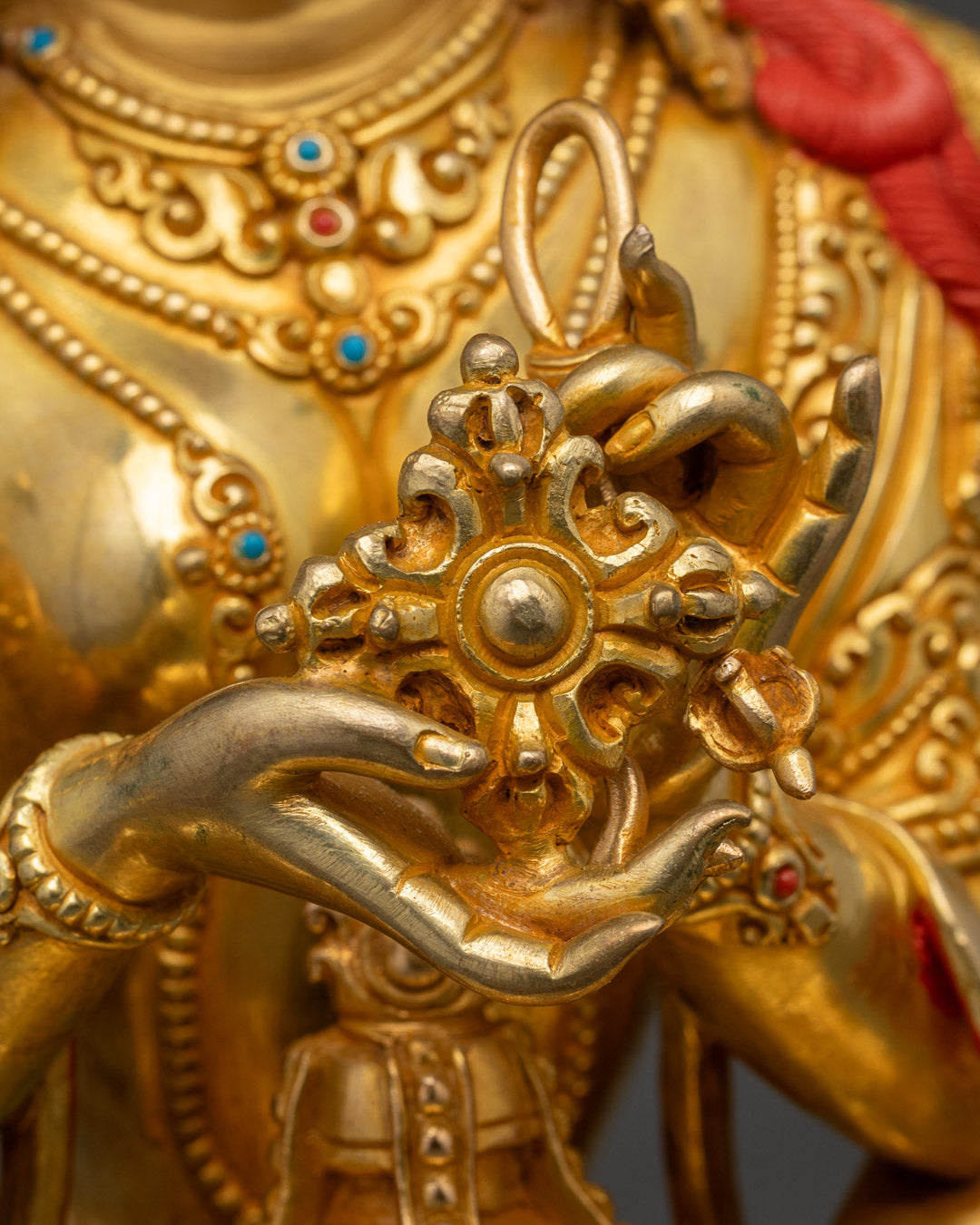 Namgyalma Statue | Handcrafted with 24K Gold Accent