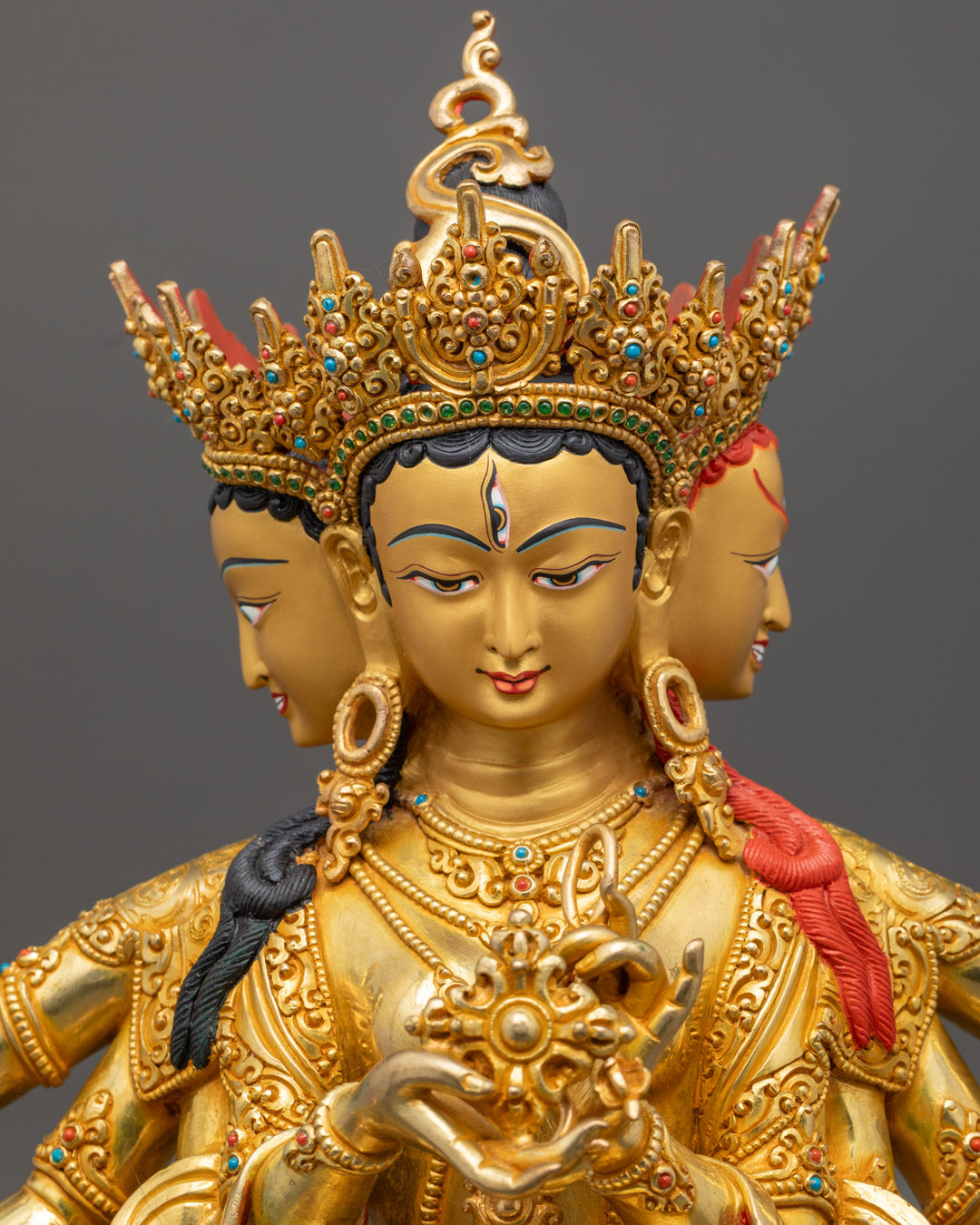 Namgyalma Statue | Handcrafted with 24K Gold Accent