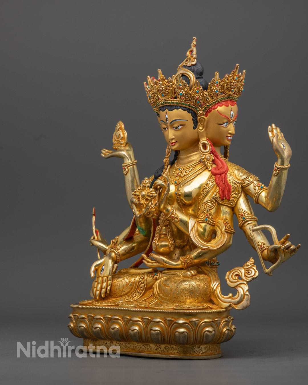 Namgyalma Statue | Handcrafted with 24K Gold Accent