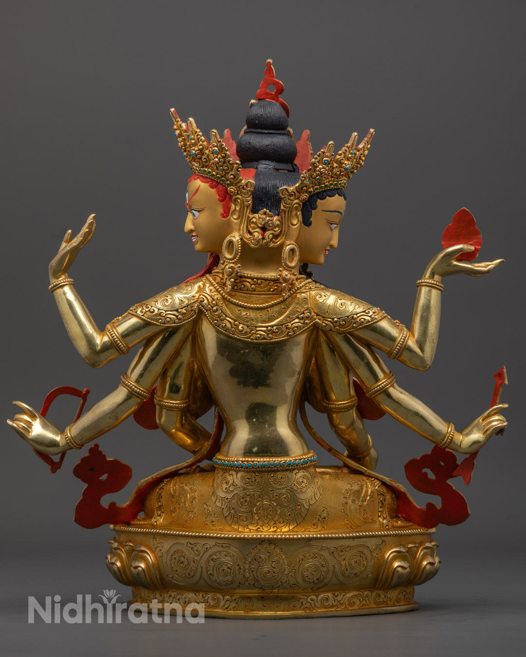 Namgyalma Statue | Handcrafted with 24K Gold Accent
