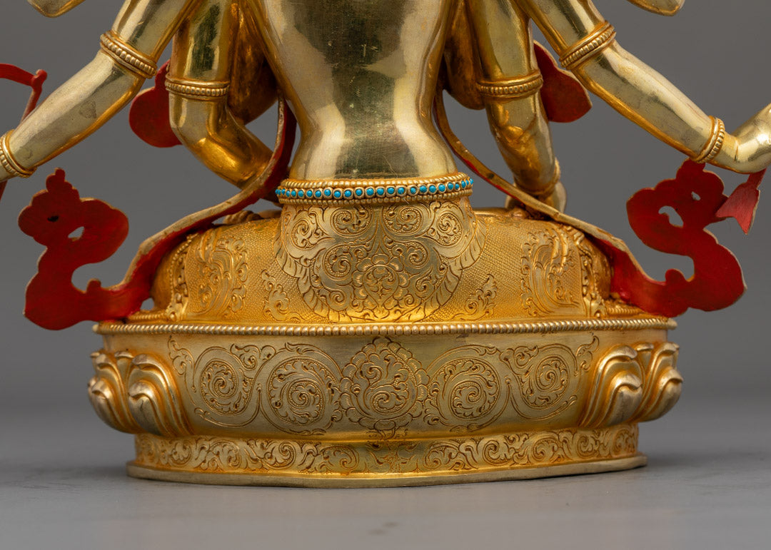 Namgyalma Statue | Handcrafted with 24K Gold Accent
