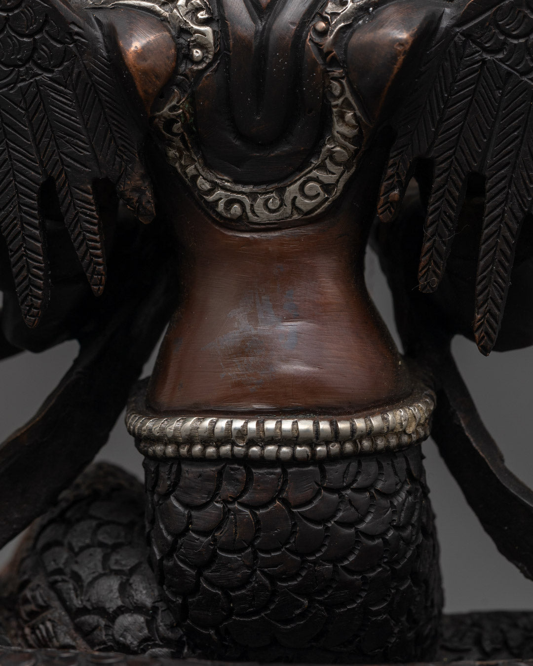 Female Serpent Naga Kanya Statue | Oxidized Copper Statue