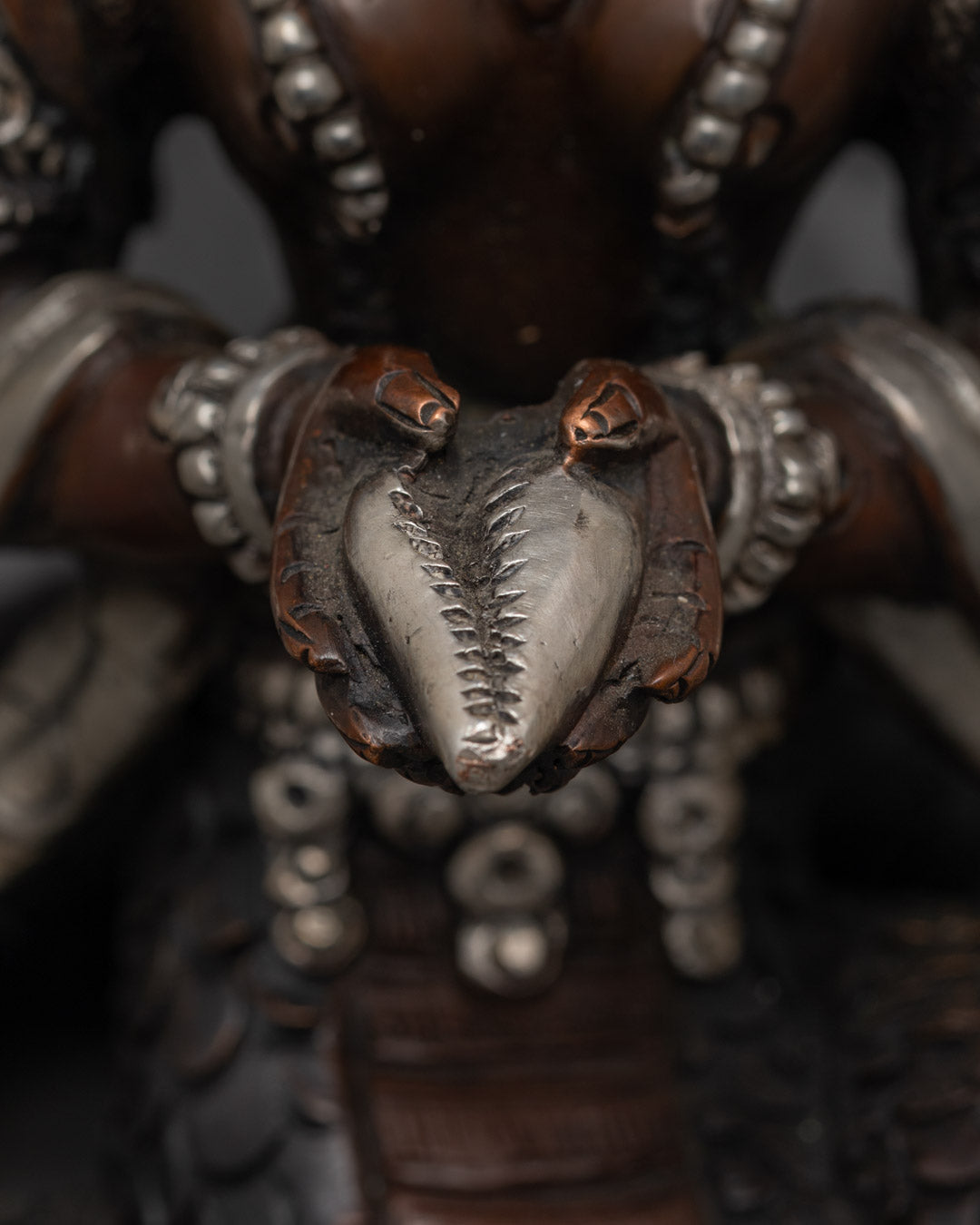 Female Serpent Naga Kanya Statue | Oxidized Copper Statue