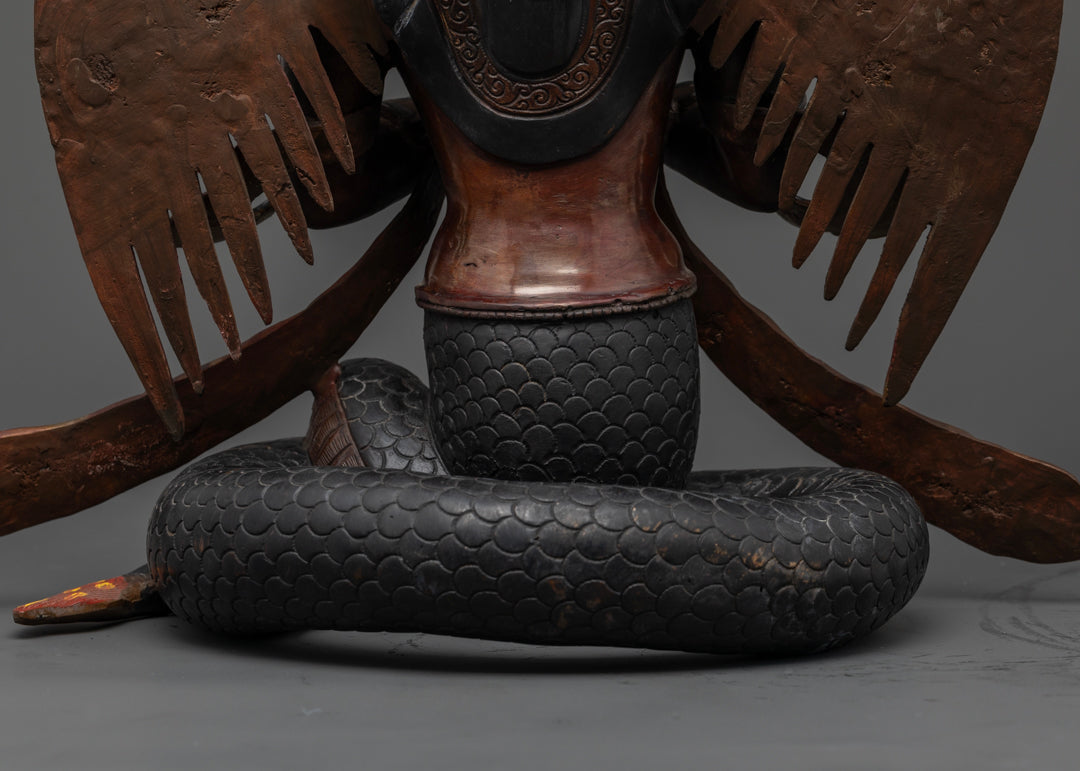 Nagakanya Statue: Handcrafted Divine Serpent Maiden Sculpture