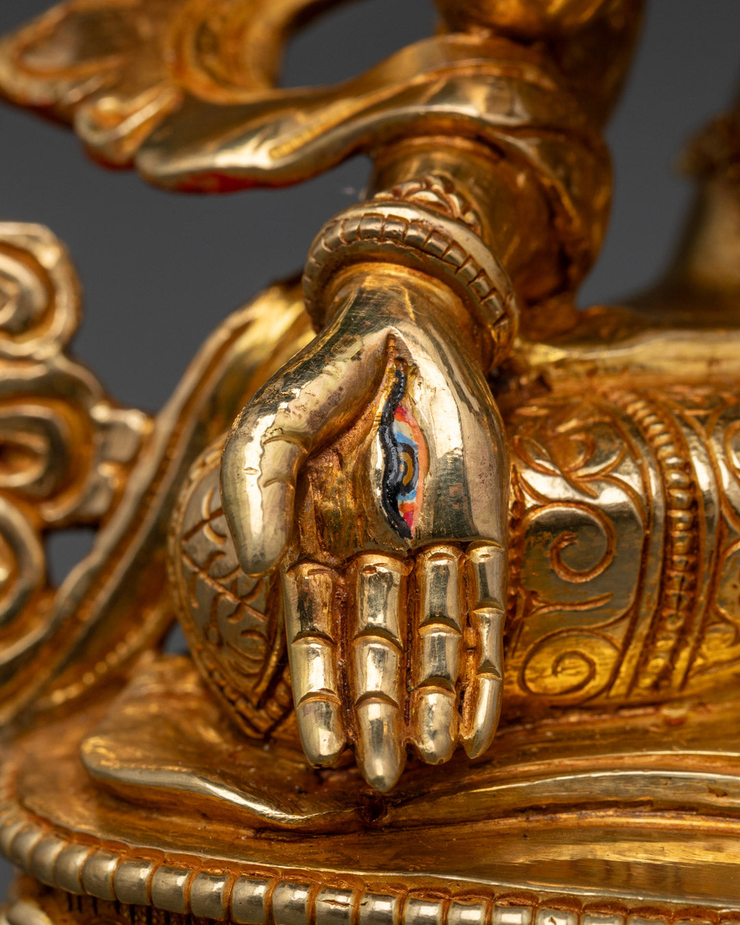 Tibetan Buddhist Namgyalma Statue | 24k Gold-Plated