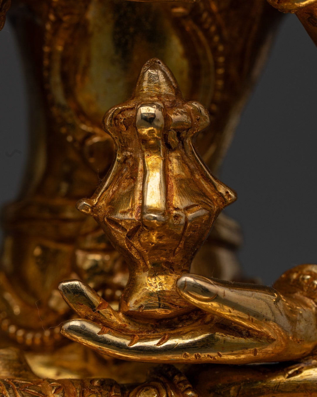 Tibetan Buddhist Namgyalma Statue | 24k Gold-Plated