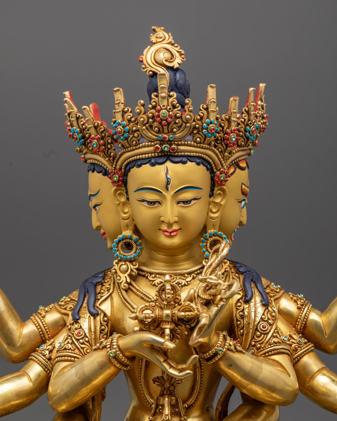 Namgyalma Statue | 24K Gold-Plated Buddhist Deity