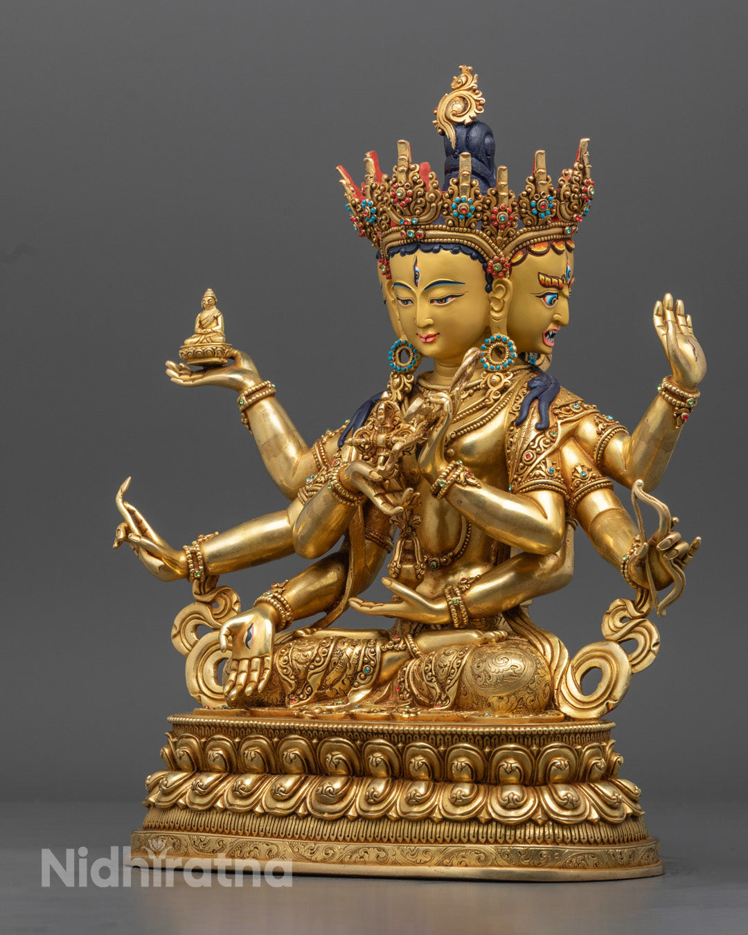 Namgyalma Statue | 24K Gold-Plated Buddhist Deity