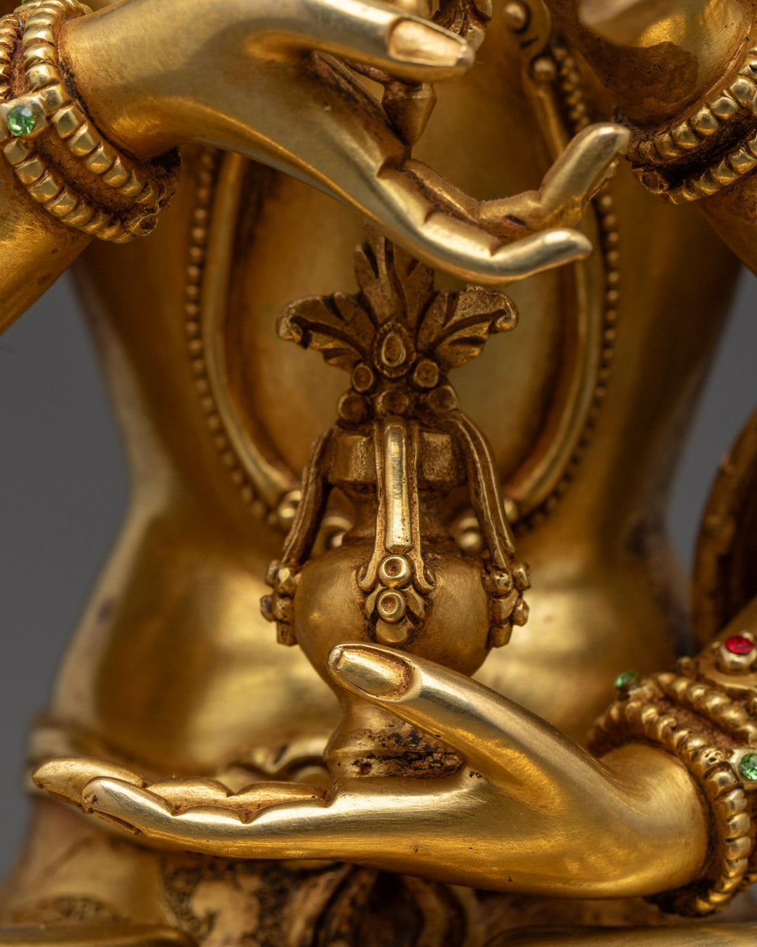 Namgyalma Statue | 24K Gold-Plated Buddhist Deity