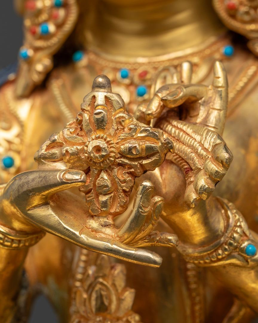 Namgyalma Statue | 24K Gold Gilded Himalayan Sculpture