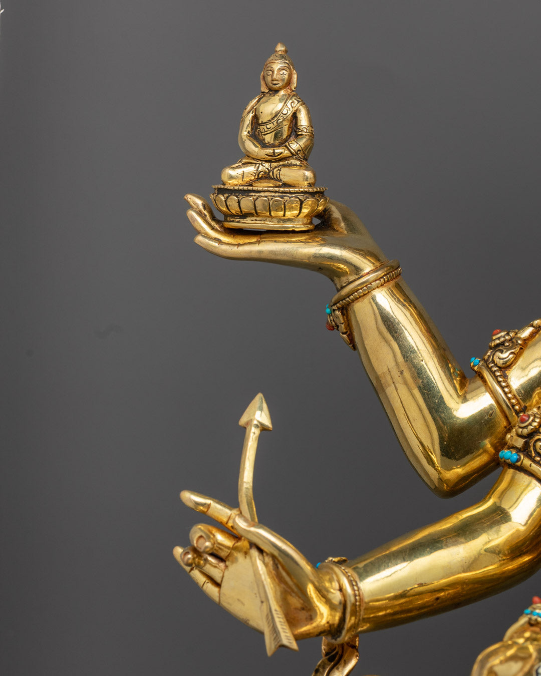 Namgyalma Statue | Handcrafted in 24k Gold Gilded Copper