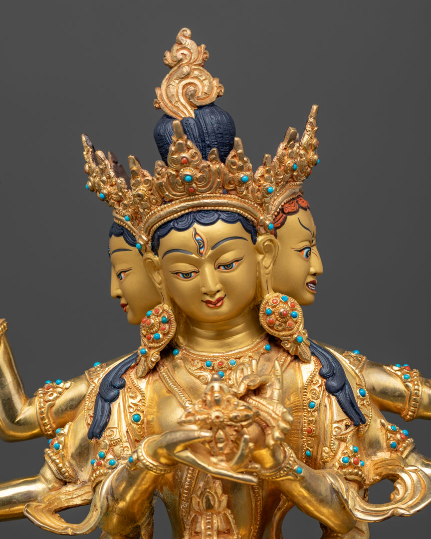 White Tara Statue with Other Deities | Long Life Deities