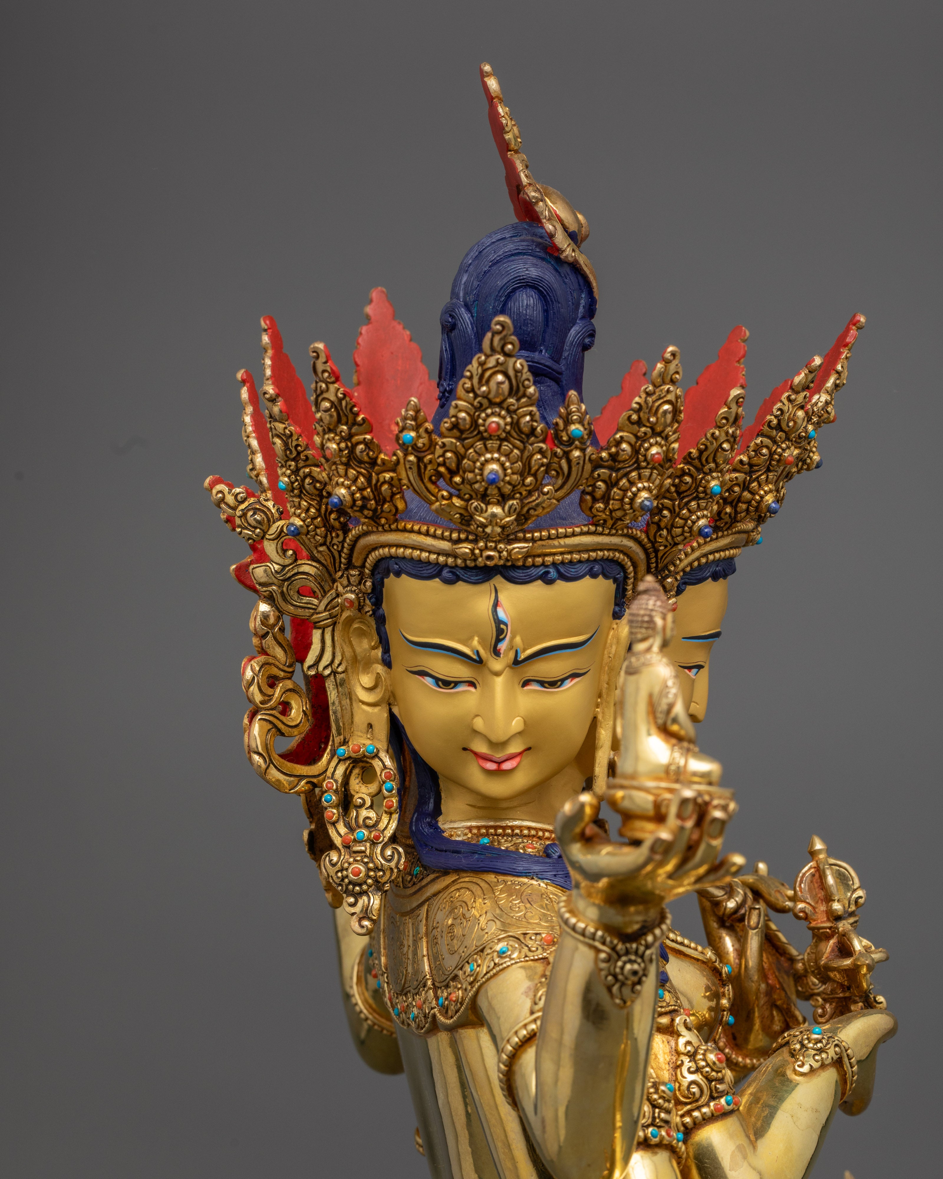 Namgyalma Statue | Handcrafted 24k Gold Gilded Copper