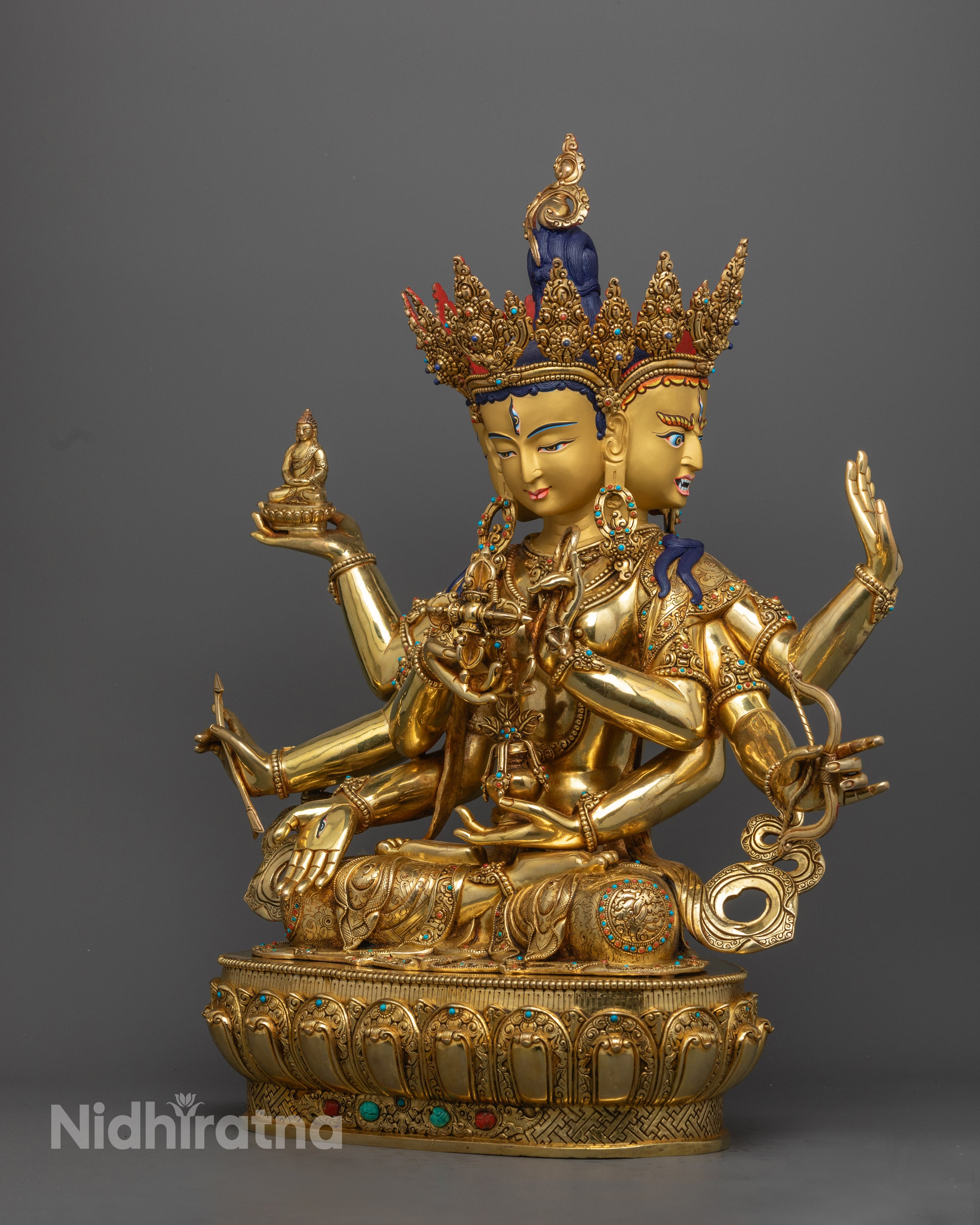 Namgyalma Statue | Handcrafted 24k Gold Gilded Copper