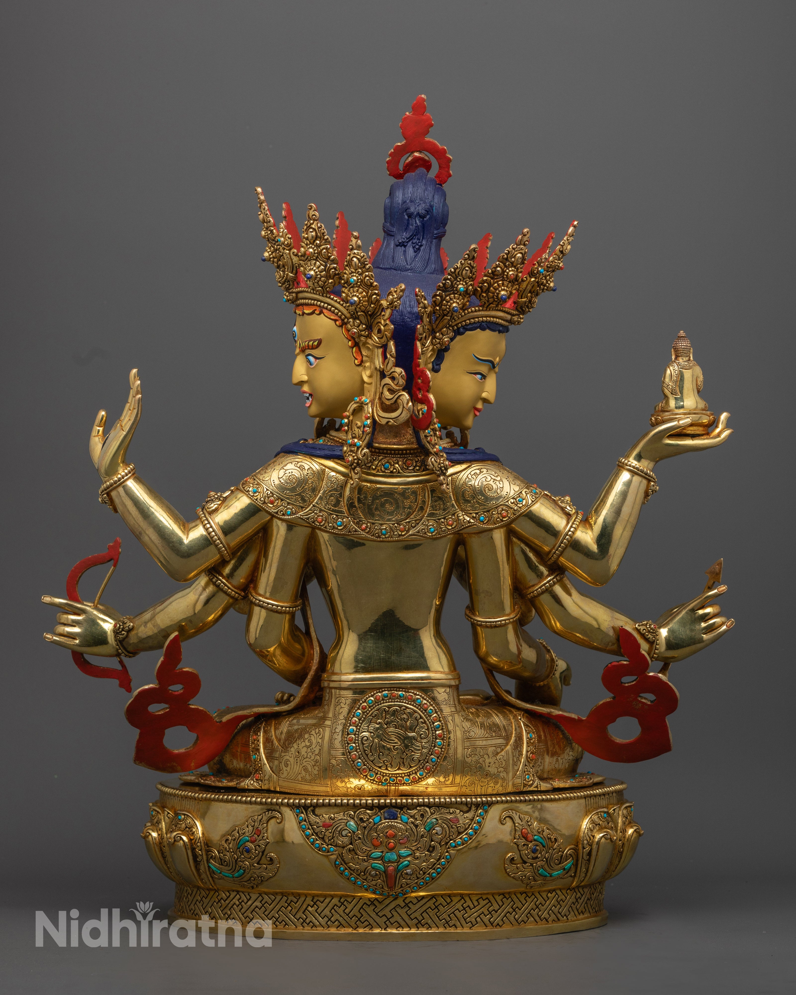 Namgyalma Statue | Handcrafted 24k Gold Gilded Copper