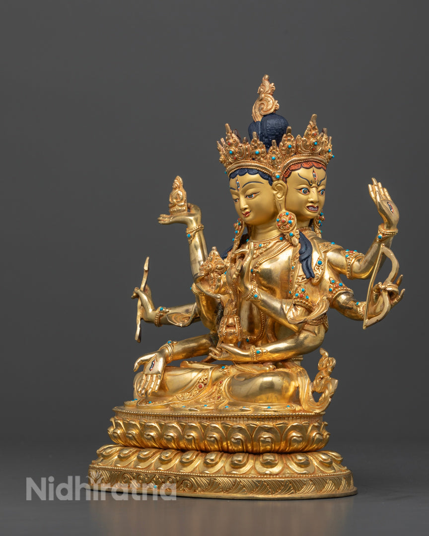 Namgyalma Statue | 24K Gold Gilded Himalayan Sculpture