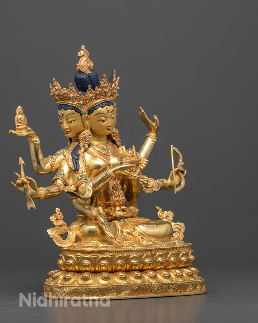 Namgyalma Statue | 24K Gold Gilded Himalayan Sculpture