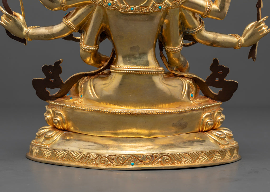 Namgyalma Statue | 24K Gold Gilded Himalayan Sculpture